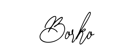 How to make Borko name signature. Use Bearetta-2O07w style for creating short signs online. This is the latest handwritten sign. Borko signature style 12 images and pictures png