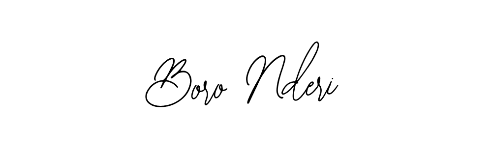 Make a beautiful signature design for name Boro Nderi. With this signature (Bearetta-2O07w) style, you can create a handwritten signature for free. Boro Nderi signature style 12 images and pictures png