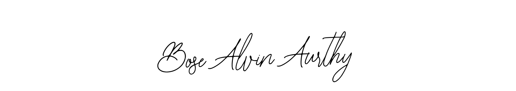 Bearetta-2O07w is a professional signature style that is perfect for those who want to add a touch of class to their signature. It is also a great choice for those who want to make their signature more unique. Get Bose Alvin Aurthy name to fancy signature for free. Bose Alvin Aurthy signature style 12 images and pictures png