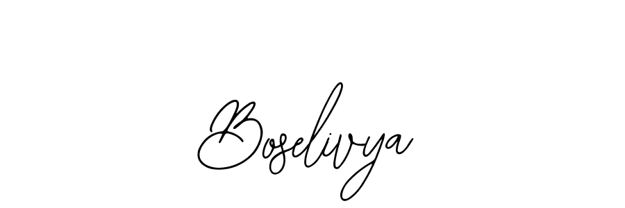 Make a beautiful signature design for name Boselivya. With this signature (Bearetta-2O07w) style, you can create a handwritten signature for free. Boselivya signature style 12 images and pictures png