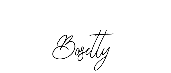 You should practise on your own different ways (Bearetta-2O07w) to write your name (Bosetty) in signature. don't let someone else do it for you. Bosetty signature style 12 images and pictures png