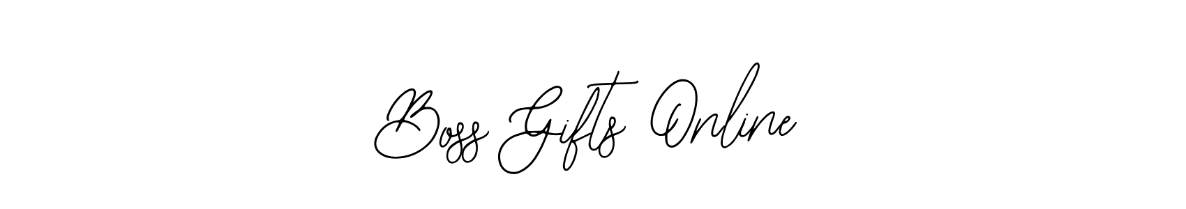 How to Draw Boss Gifts Online signature style? Bearetta-2O07w is a latest design signature styles for name Boss Gifts Online. Boss Gifts Online signature style 12 images and pictures png