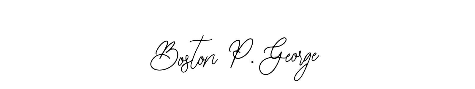 Make a short Boston P. George signature style. Manage your documents anywhere anytime using Bearetta-2O07w. Create and add eSignatures, submit forms, share and send files easily. Boston P. George signature style 12 images and pictures png