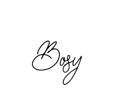 You should practise on your own different ways (Bearetta-2O07w) to write your name (Bosy) in signature. don't let someone else do it for you. Bosy signature style 12 images and pictures png