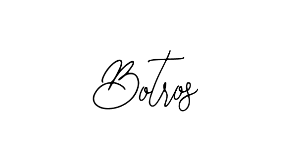 Make a beautiful signature design for name Botros. Use this online signature maker to create a handwritten signature for free. Botros signature style 12 images and pictures png