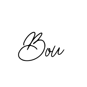 Design your own signature with our free online signature maker. With this signature software, you can create a handwritten (Bearetta-2O07w) signature for name Bou. Bou signature style 12 images and pictures png