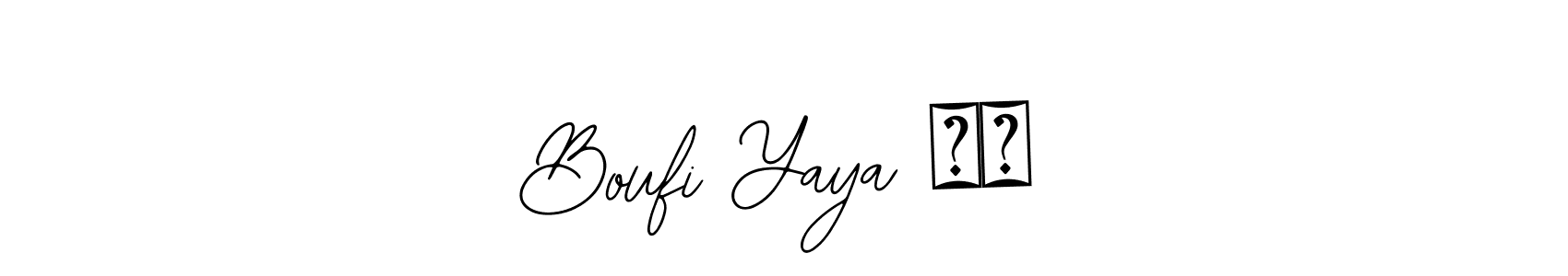 Bearetta-2O07w is a professional signature style that is perfect for those who want to add a touch of class to their signature. It is also a great choice for those who want to make their signature more unique. Get Boufi Yaya ❤️ name to fancy signature for free. Boufi Yaya ❤️ signature style 12 images and pictures png