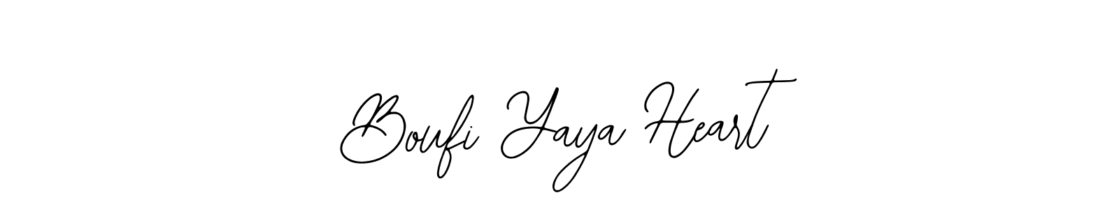 Similarly Bearetta-2O07w is the best handwritten signature design. Signature creator online .You can use it as an online autograph creator for name Boufi Yaya Heart. Boufi Yaya Heart signature style 12 images and pictures png