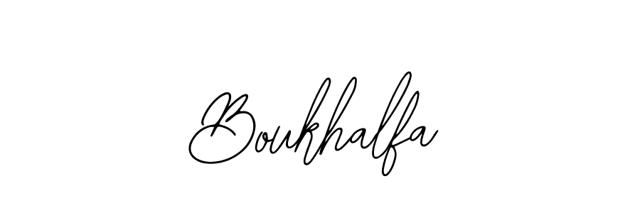 Design your own signature with our free online signature maker. With this signature software, you can create a handwritten (Bearetta-2O07w) signature for name Boukhalfa. Boukhalfa signature style 12 images and pictures png