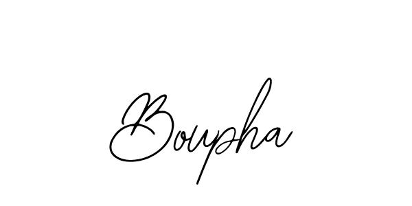 You should practise on your own different ways (Bearetta-2O07w) to write your name (Boupha) in signature. don't let someone else do it for you. Boupha signature style 12 images and pictures png