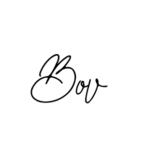 You should practise on your own different ways (Bearetta-2O07w) to write your name (Bov) in signature. don't let someone else do it for you. Bov signature style 12 images and pictures png