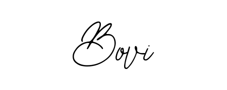 Designed for modern professionals: Bovi name signature crafted with Bearetta-2O07w script. Ready for digital PDF workflows. Bovi signature style 12 images and pictures png