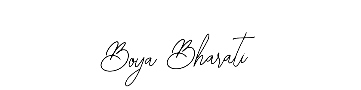 Make a beautiful signature design for name Boya Bharati. With this signature (Bearetta-2O07w) style, you can create a handwritten signature for free. Boya Bharati signature style 12 images and pictures png