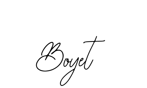 How to make Boyet name signature. Use Bearetta-2O07w style for creating short signs online. This is the latest handwritten sign. Boyet signature style 12 images and pictures png