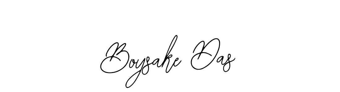The best way (Bearetta-2O07w) to make a short signature is to pick only two or three words in your name. The name Boysake Das include a total of six letters. For converting this name. Boysake Das signature style 12 images and pictures png