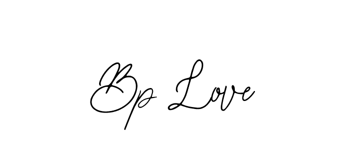 Design your own signature with our free online signature maker. With this signature software, you can create a handwritten (Bearetta-2O07w) signature for name Bp Love. Bp Love signature style 12 images and pictures png