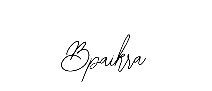 How to make Bpaikra name signature. Use Bearetta-2O07w style for creating short signs online. This is the latest handwritten sign. Bpaikra signature style 12 images and pictures png