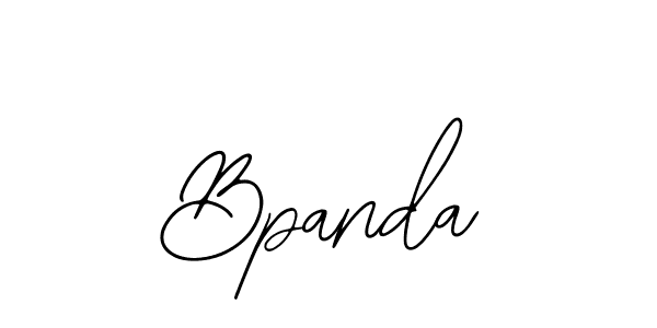 How to make Bpanda name signature. Use Bearetta-2O07w style for creating short signs online. This is the latest handwritten sign. Bpanda signature style 12 images and pictures png