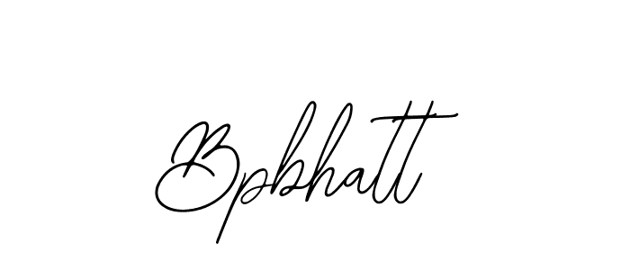 How to make Bpbhatt name signature. Use Bearetta-2O07w style for creating short signs online. This is the latest handwritten sign. Bpbhatt signature style 12 images and pictures png