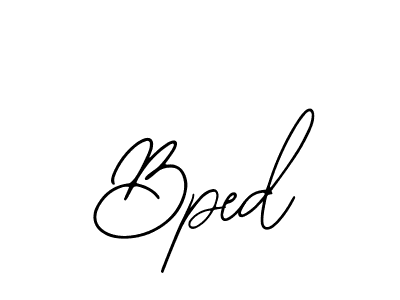 Use a signature maker to create a handwritten signature online. With this signature software, you can design (Bearetta-2O07w) your own signature for name Bped. Bped signature style 12 images and pictures png