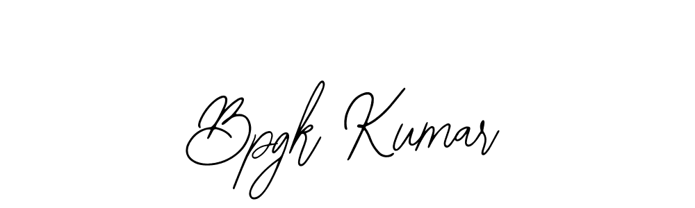 How to make Bpgk Kumar name signature. Use Bearetta-2O07w style for creating short signs online. This is the latest handwritten sign. Bpgk Kumar signature style 12 images and pictures png