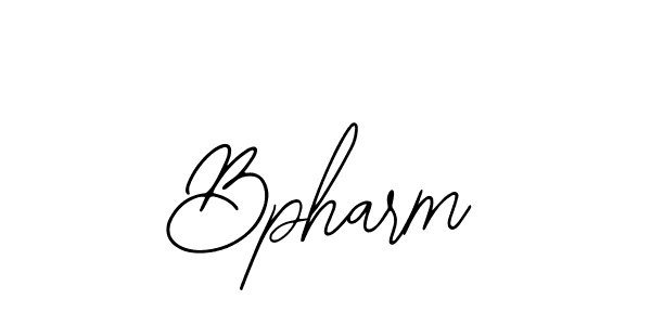 You should practise on your own different ways (Bearetta-2O07w) to write your name (Bpharm) in signature. don't let someone else do it for you. Bpharm signature style 12 images and pictures png