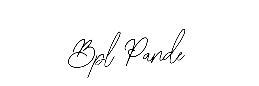 How to Draw Bpl Pande signature style? Bearetta-2O07w is a latest design signature styles for name Bpl Pande. Bpl Pande signature style 12 images and pictures png