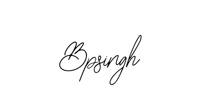 How to make Bpsingh signature? Bearetta-2O07w is a professional autograph style. Create handwritten signature for Bpsingh name. Bpsingh signature style 12 images and pictures png