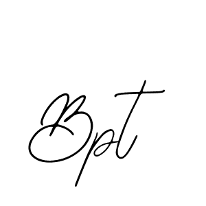 Similarly Bearetta-2O07w is the best handwritten signature design. Signature creator online .You can use it as an online autograph creator for name Bpt. Bpt signature style 12 images and pictures png