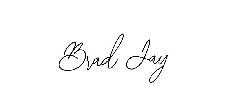 Use a signature maker to create a handwritten signature online. With this signature software, you can design (Bearetta-2O07w) your own signature for name Brad Jay. Brad Jay signature style 12 images and pictures png