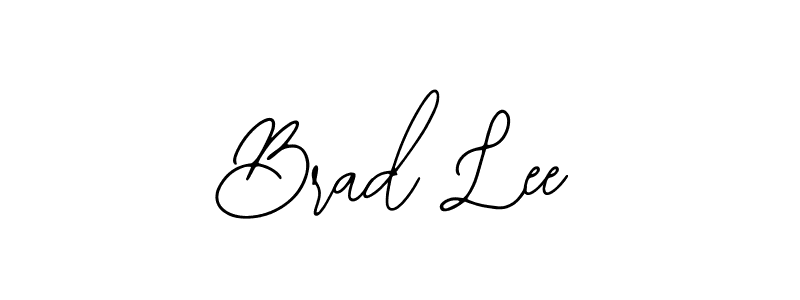 You should practise on your own different ways (Bearetta-2O07w) to write your name (Brad Lee) in signature. don't let someone else do it for you. Brad Lee signature style 12 images and pictures png