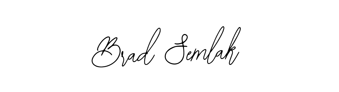 How to make Brad Semlak signature? Bearetta-2O07w is a professional autograph style. Create handwritten signature for Brad Semlak name. Brad Semlak signature style 12 images and pictures png