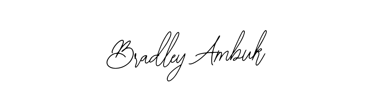 You can use this online signature creator to create a handwritten signature for the name Bradley Ambuk. This is the best online autograph maker. Bradley Ambuk signature style 12 images and pictures png