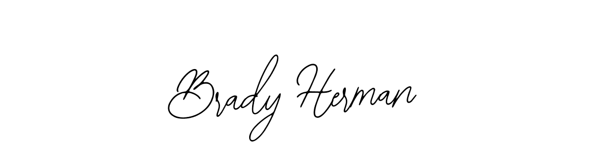 How to make Brady Herman name signature. Use Bearetta-2O07w style for creating short signs online. This is the latest handwritten sign. Brady Herman signature style 12 images and pictures png