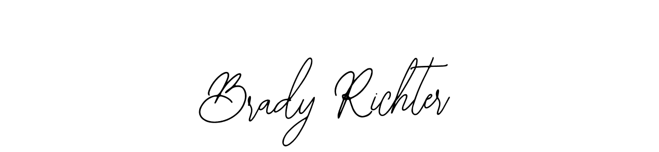 How to make Brady Richter name signature. Use Bearetta-2O07w style for creating short signs online. This is the latest handwritten sign. Brady Richter signature style 12 images and pictures png