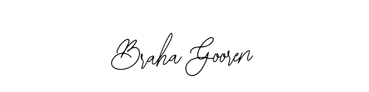 How to Draw Braha Gooren signature style? Bearetta-2O07w is a latest design signature styles for name Braha Gooren. Braha Gooren signature style 12 images and pictures png