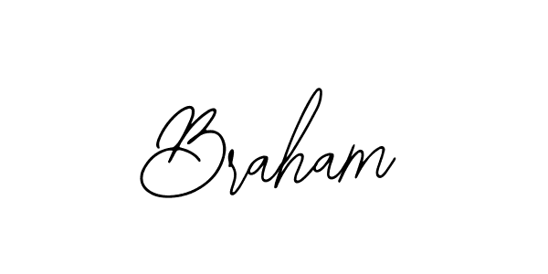 Use a signature maker to create a handwritten signature online. With this signature software, you can design (Bearetta-2O07w) your own signature for name Braham. Braham signature style 12 images and pictures png