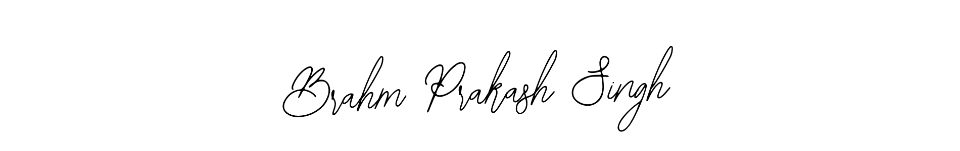 You should practise on your own different ways (Bearetta-2O07w) to write your name (Brahm Prakash Singh) in signature. don't let someone else do it for you. Brahm Prakash Singh signature style 12 images and pictures png
