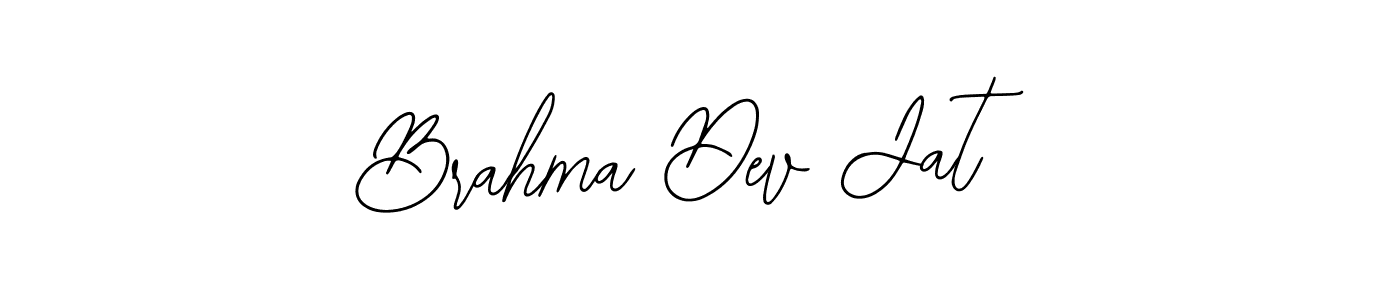 Also You can easily find your signature by using the search form. We will create Brahma Dev Jat name handwritten signature images for you free of cost using Bearetta-2O07w sign style. Brahma Dev Jat signature style 12 images and pictures png