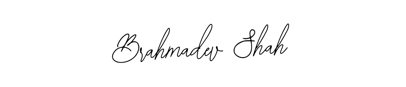 Similarly Bearetta-2O07w is the best handwritten signature design. Signature creator online .You can use it as an online autograph creator for name Brahmadev Shah. Brahmadev Shah signature style 12 images and pictures png
