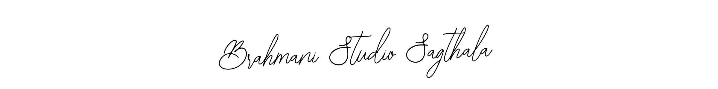 Make a beautiful signature design for name Brahmani Studio Sagthala. With this signature (Bearetta-2O07w) style, you can create a handwritten signature for free. Brahmani Studio Sagthala signature style 12 images and pictures png