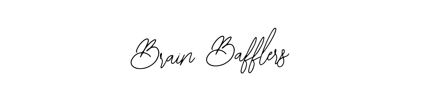 How to Draw Brain Bafflers signature style? Bearetta-2O07w is a latest design signature styles for name Brain Bafflers. Brain Bafflers signature style 12 images and pictures png