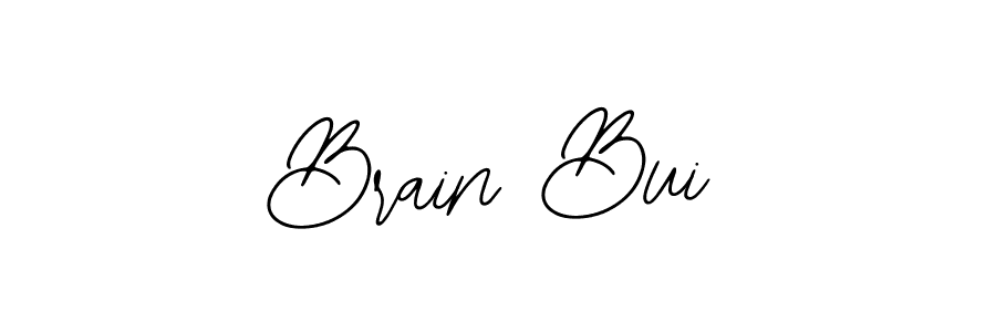 How to make Brain Bui name signature. Use Bearetta-2O07w style for creating short signs online. This is the latest handwritten sign. Brain Bui signature style 12 images and pictures png