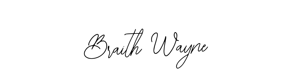 This is the best signature style for the Braith Wayne name. Also you like these signature font (Bearetta-2O07w). Mix name signature. Braith Wayne signature style 12 images and pictures png