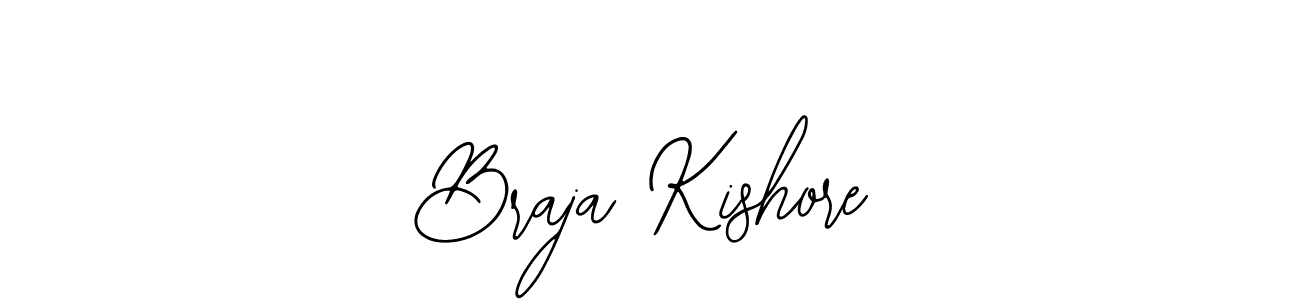 How to make Braja Kishore name signature. Use Bearetta-2O07w style for creating short signs online. This is the latest handwritten sign. Braja Kishore signature style 12 images and pictures png