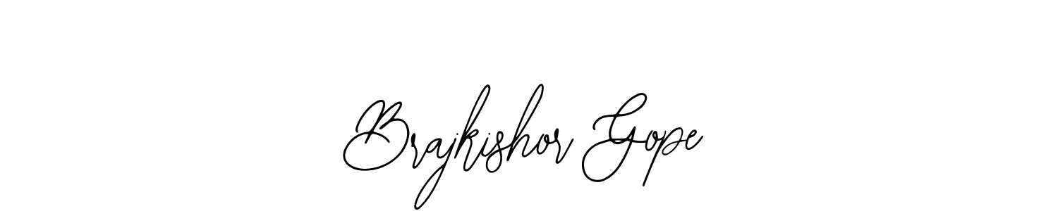 Design your own signature with our free online signature maker. With this signature software, you can create a handwritten (Bearetta-2O07w) signature for name Brajkishor Gope. Brajkishor Gope signature style 12 images and pictures png