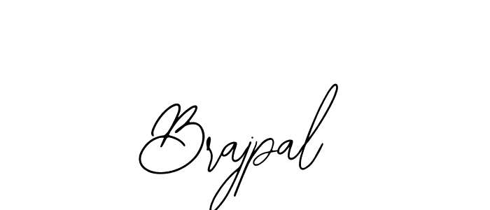 How to make Brajpal name signature. Use Bearetta-2O07w style for creating short signs online. This is the latest handwritten sign. Brajpal signature style 12 images and pictures png