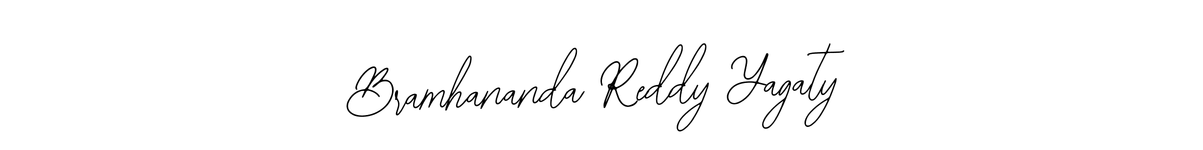 Design your own signature with our free online signature maker. With this signature software, you can create a handwritten (Bearetta-2O07w) signature for name Bramhananda Reddy Yagaty. Bramhananda Reddy Yagaty signature style 12 images and pictures png