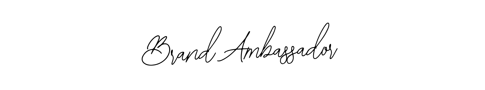 How to make Brand Ambassador signature? Bearetta-2O07w is a professional autograph style. Create handwritten signature for Brand Ambassador name. Brand Ambassador signature style 12 images and pictures png