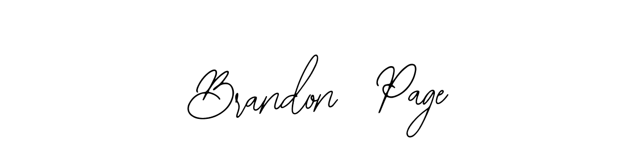 Make a beautiful signature design for name Brandon  Page. With this signature (Bearetta-2O07w) style, you can create a handwritten signature for free. Brandon  Page signature style 12 images and pictures png
